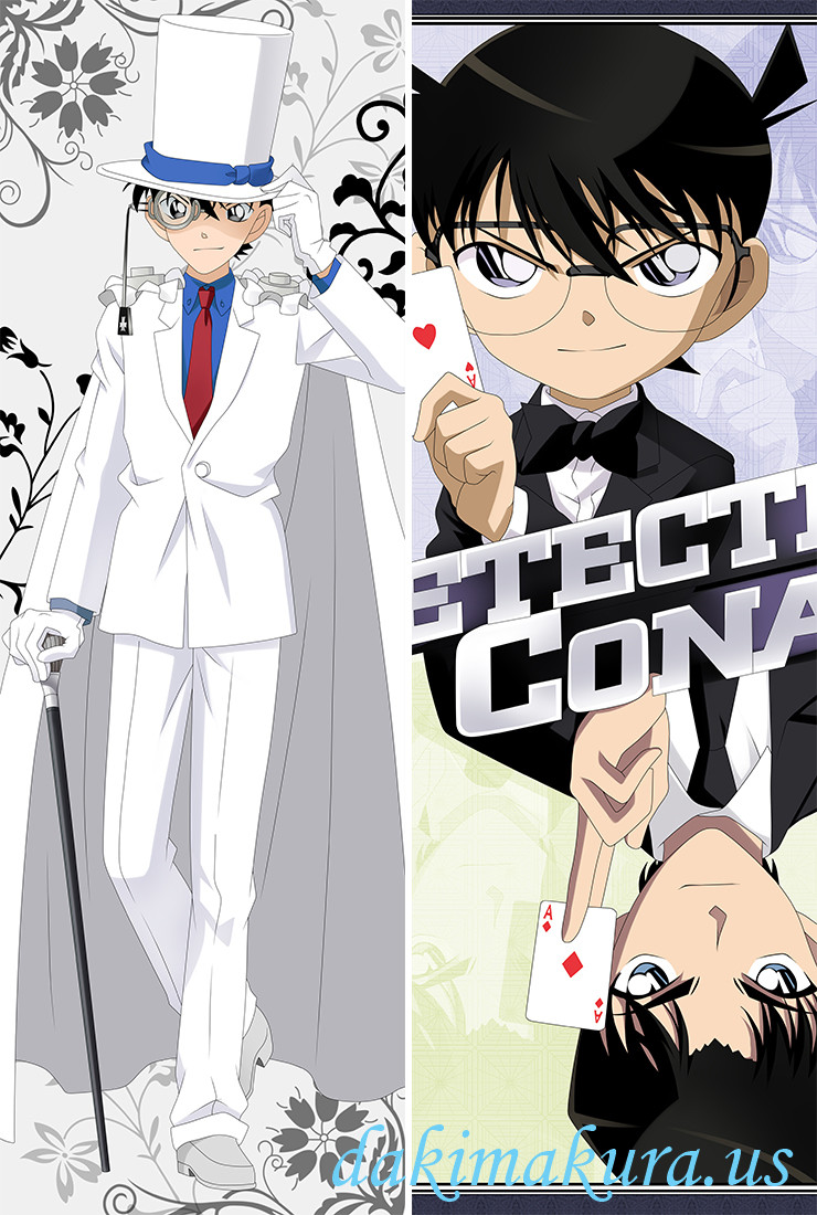 Detective Conan Kaitou Kid and Conan Edogawa Anime Male Dakimakura Japanese Pillow Cover